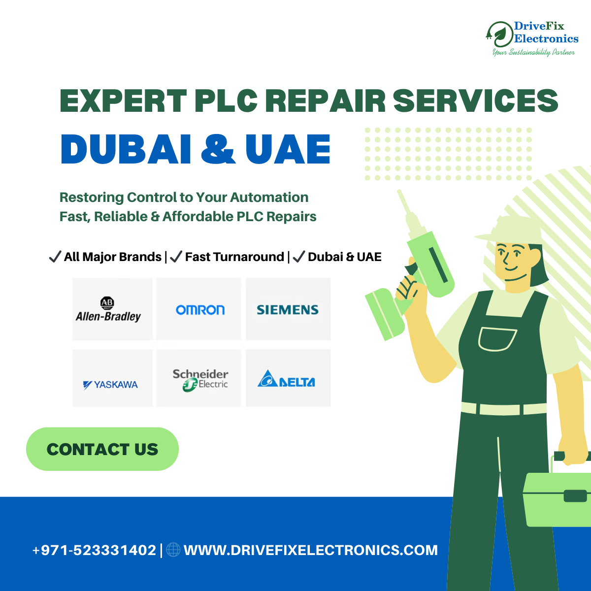 Top-Rated PLC Repair Services in Dubai, UAE – DriveFix Electronics