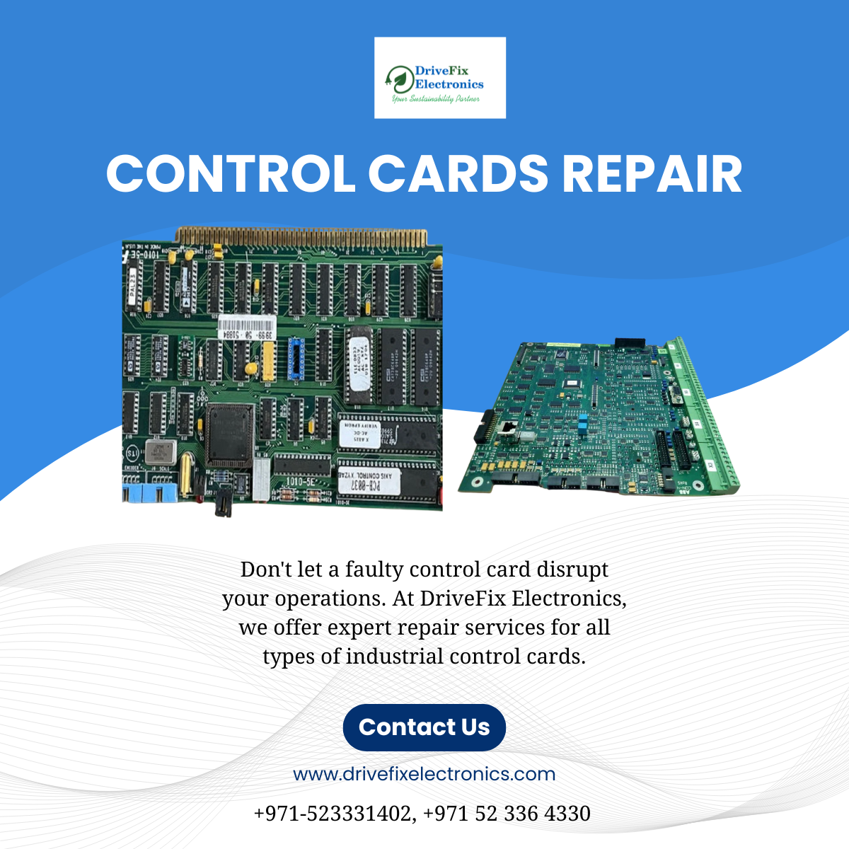 Expert Industrial Control Card Repair Services in Dubai | DriveFix Electronics