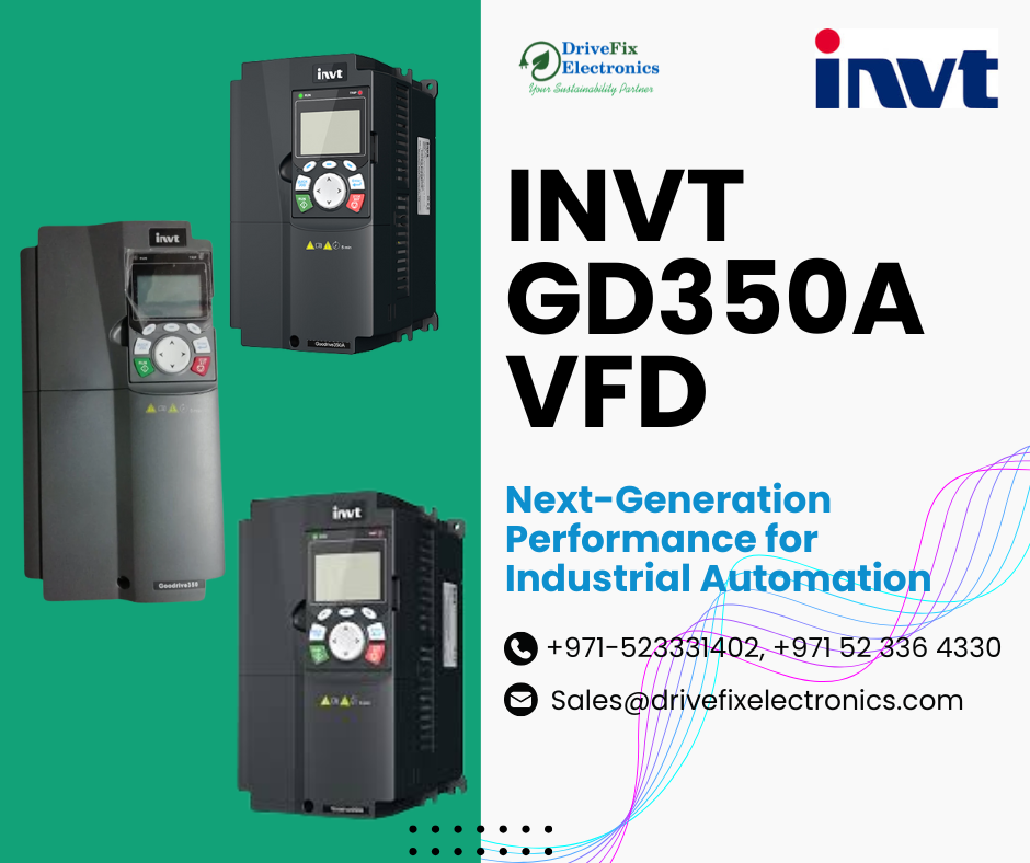 INVT GD350A VFD – High-Performance Smart Drive | DriveFix Electronics UAE