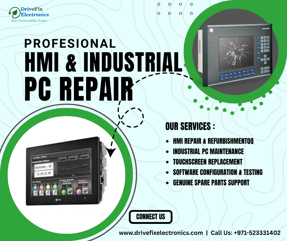 HMI & Industrial PC Repair Services in Dubai | DriveFix Electronics