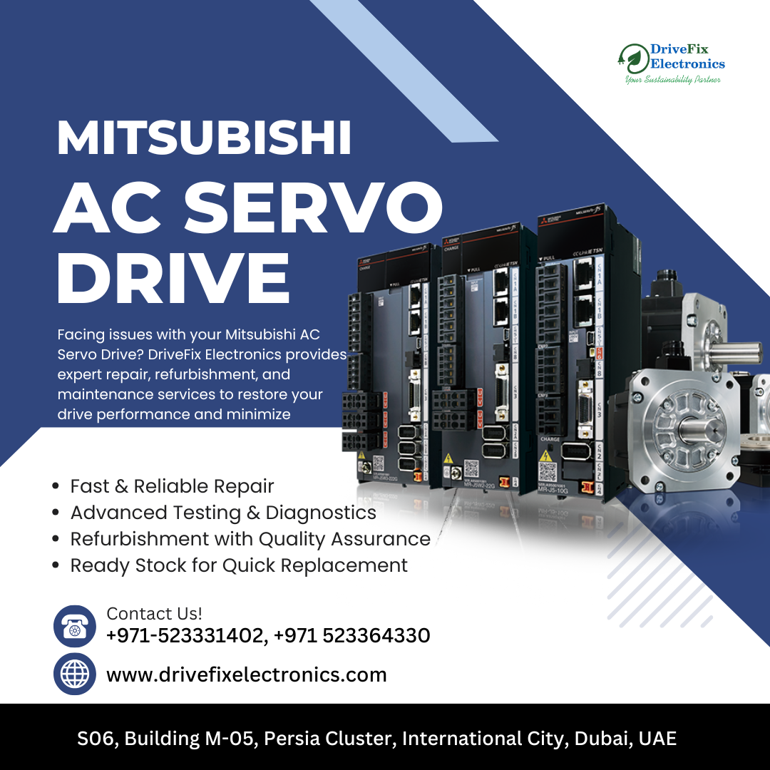 Mitsubishi AC Servo Drive Dubai – Professional Repair & Maintenance Services