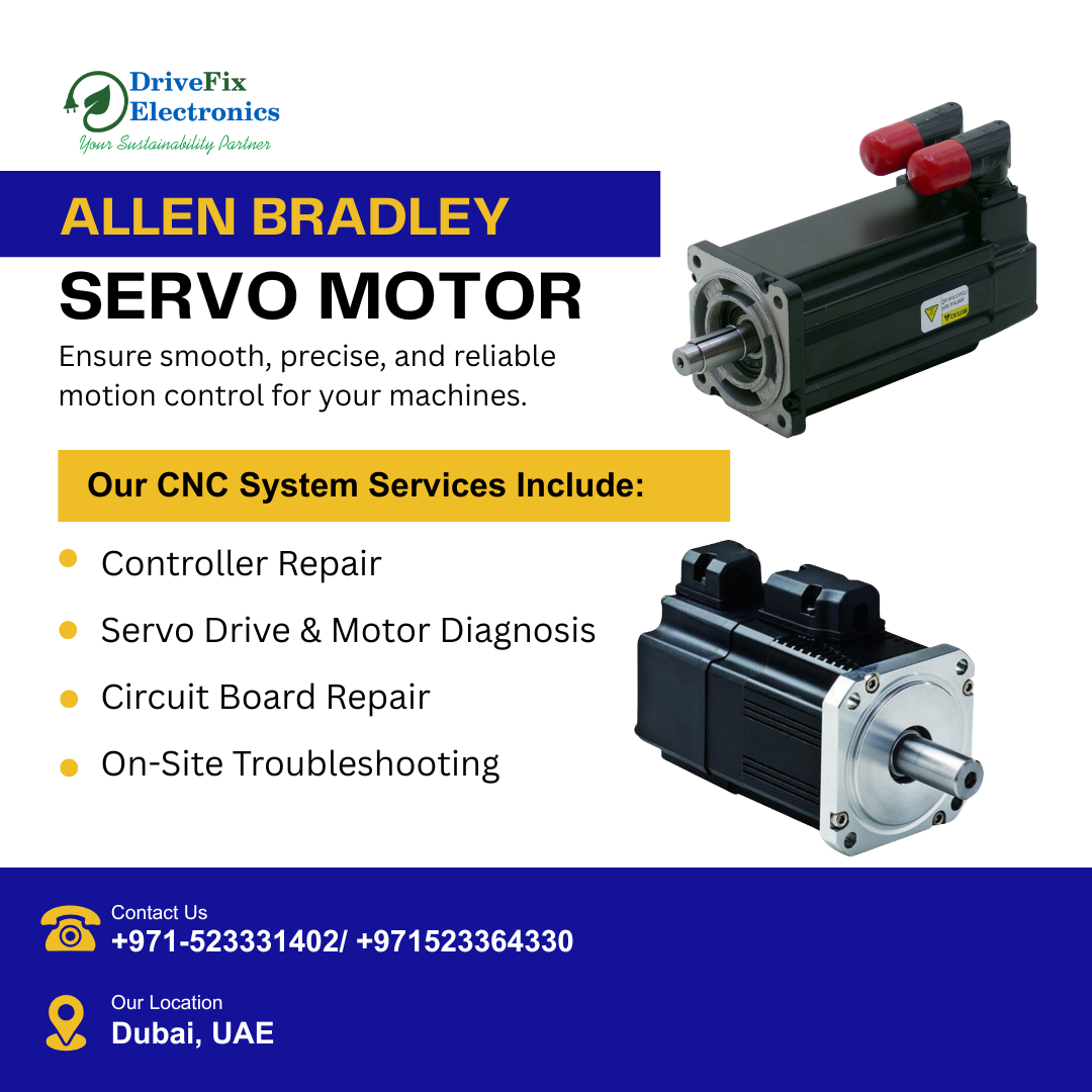 Allen Bradley Servo Motor Repair in Dubai – DriveFix Electronics