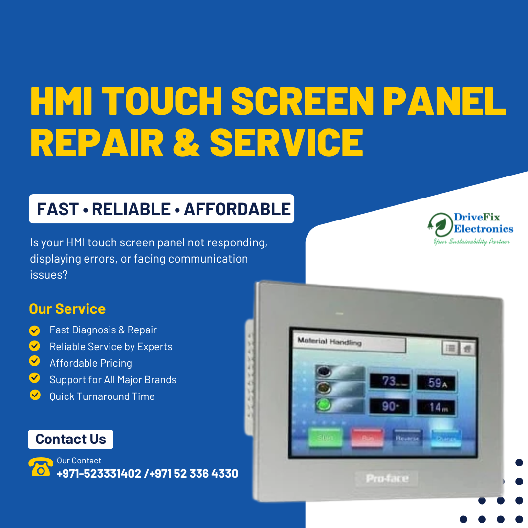 HMI Touch Screen Panel Repair Services in Dubai