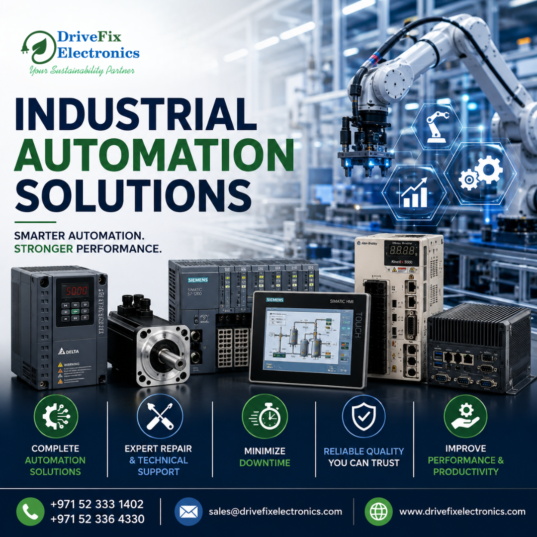 Industrial Automation Solutions Dubai – Smarter Automation, Stronger Performance | DriveFix Electronics