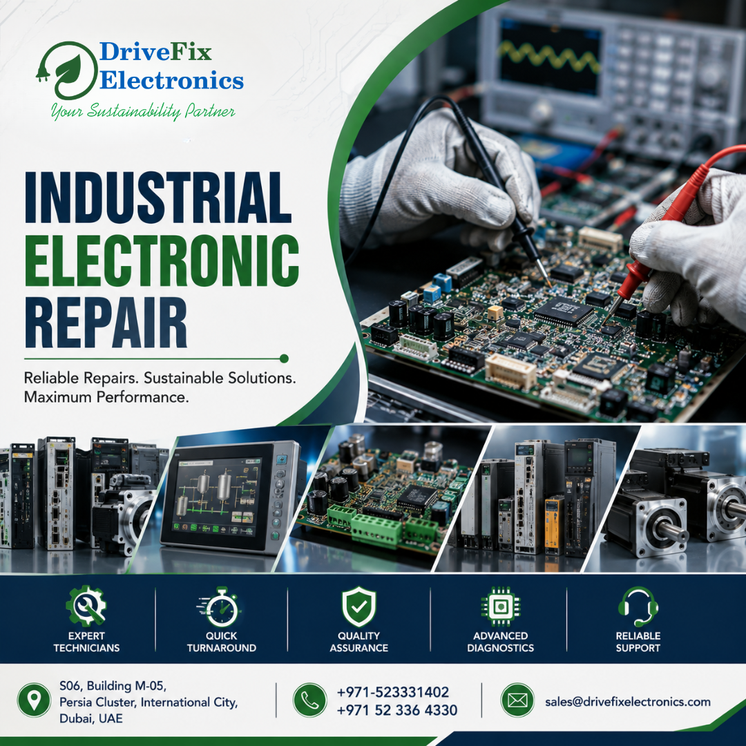 Industrial Electronic Repair Dubai – Professional Industrial Electronics Repair Services | DriveFix Electronics